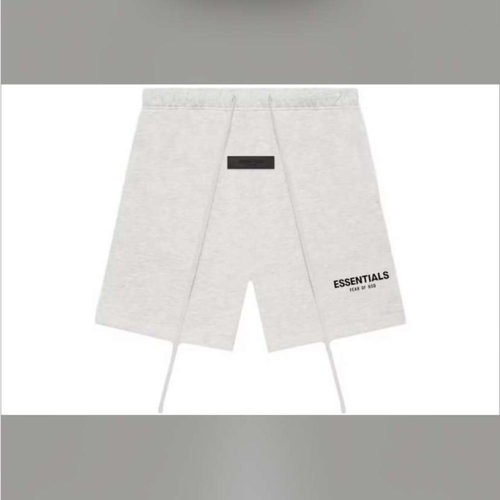 Essentials Gray Athletic Shorts with Relaxed Fit